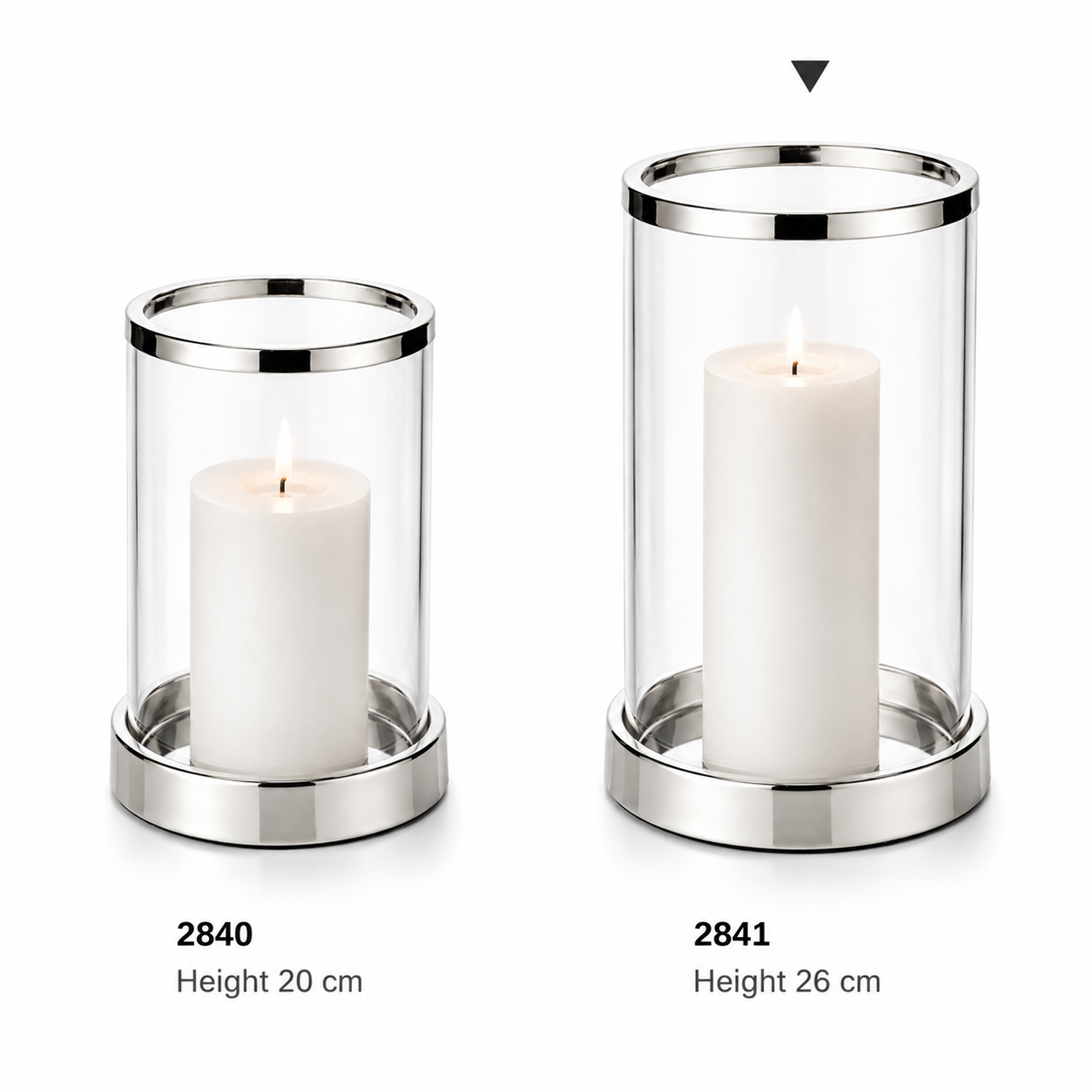 Silverpläterad Ljuslykta Sanremo 26 cm | EDZARD
