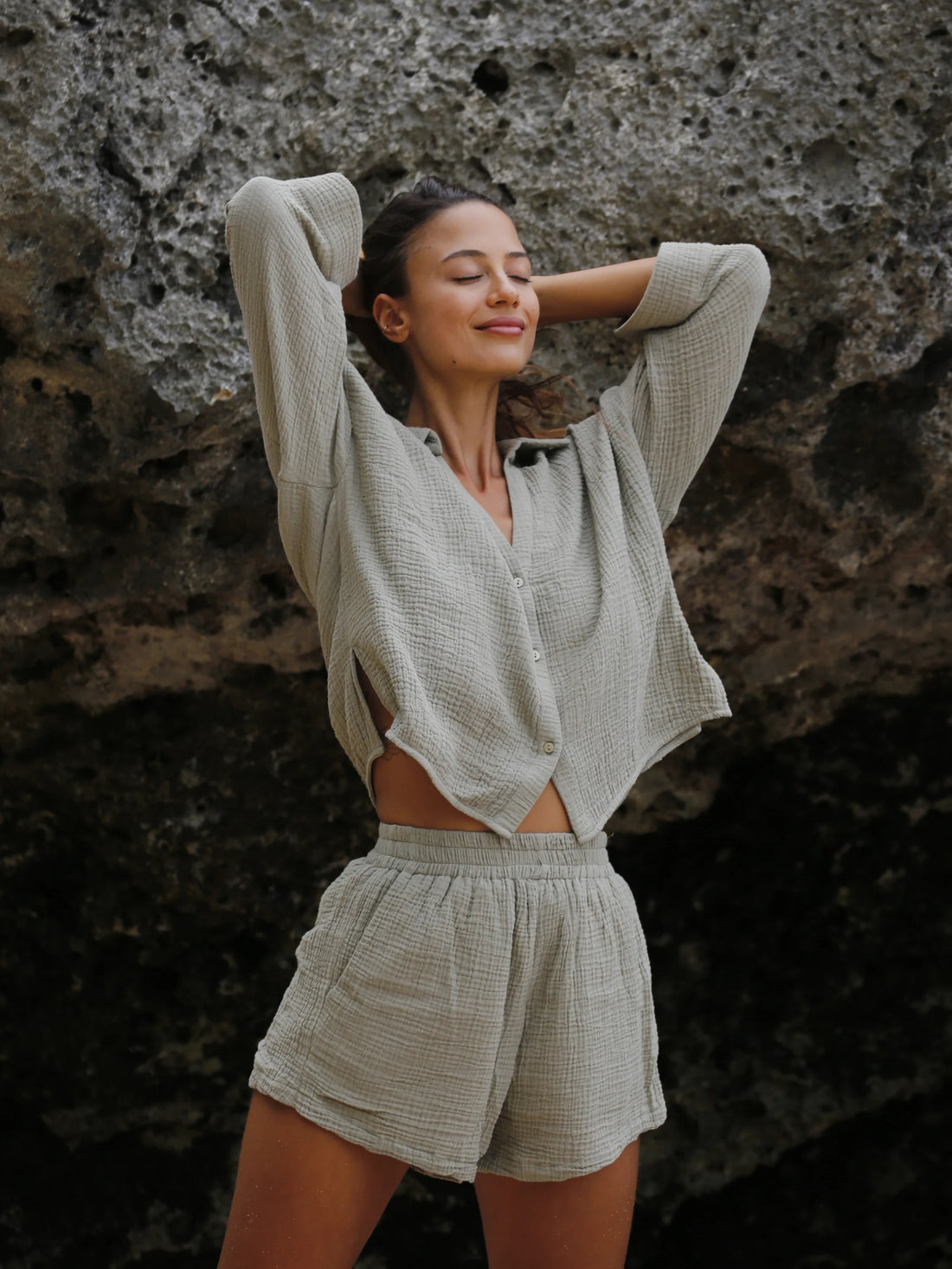 Echo Boy Short- Khaki Green, The Handloom Los Angeles