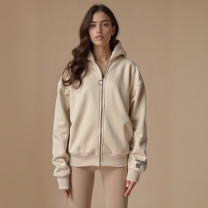 GGBH Zip Hoodie – Light Pink • Beige • Black • Mint