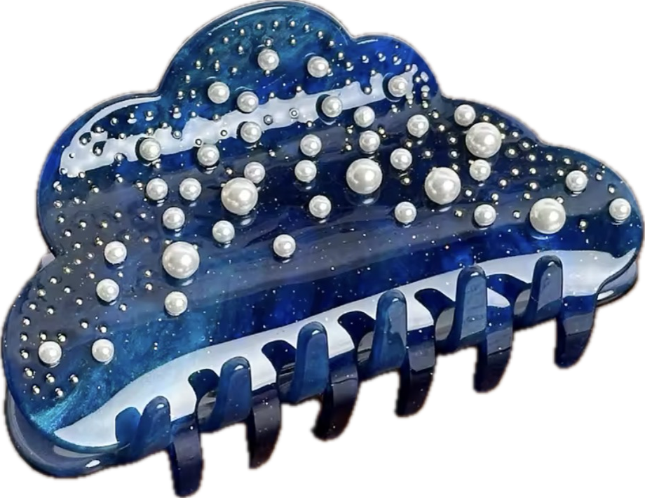 Hair clips with Zircons and Rhinestones