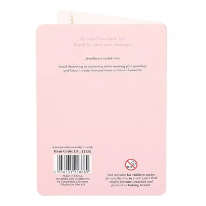 Gratulationskort ”Bestie” inklusive Bästis-Halsband