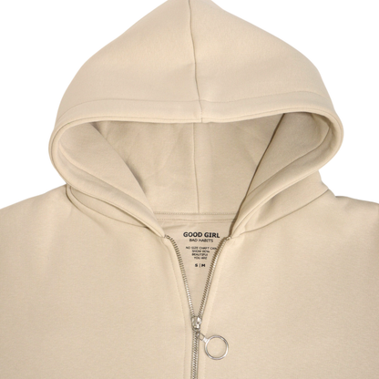 GGBH Zip Hoodie – Light Pink • Beige • Black • Mint