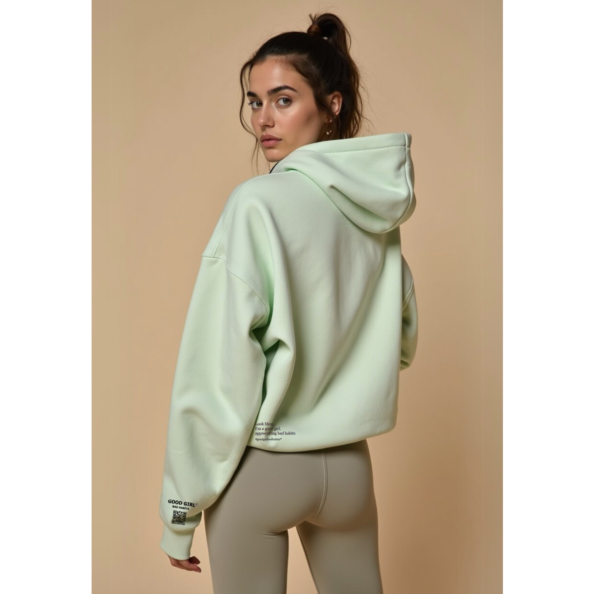 GGBH Zip Hoodie – Light Pink • Beige • Black • Mint