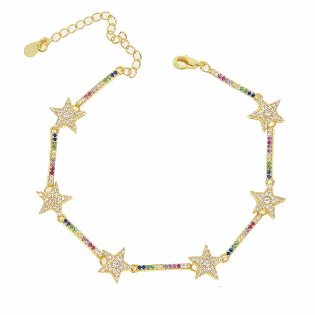 Statement Bracelets and Necklaces in the Colors of the Rainbow!