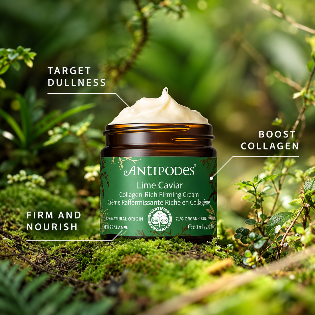 Antipodes Lime Caviar Collagen-Rich Firming Cream – 60 ml