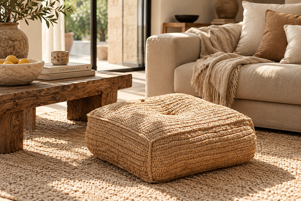 Padar Pouf | Sittpuff i raffia – Soeji