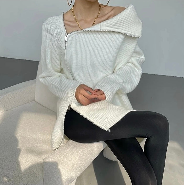 Turtleneck Zipper Oversize