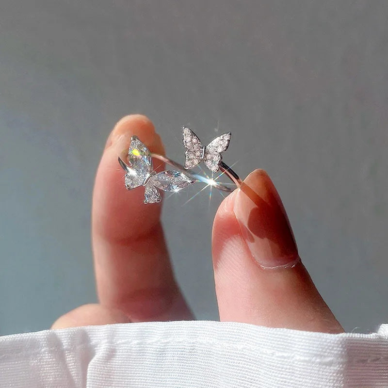 Schmetterlingszirkon | 925er Sterlingsilber
