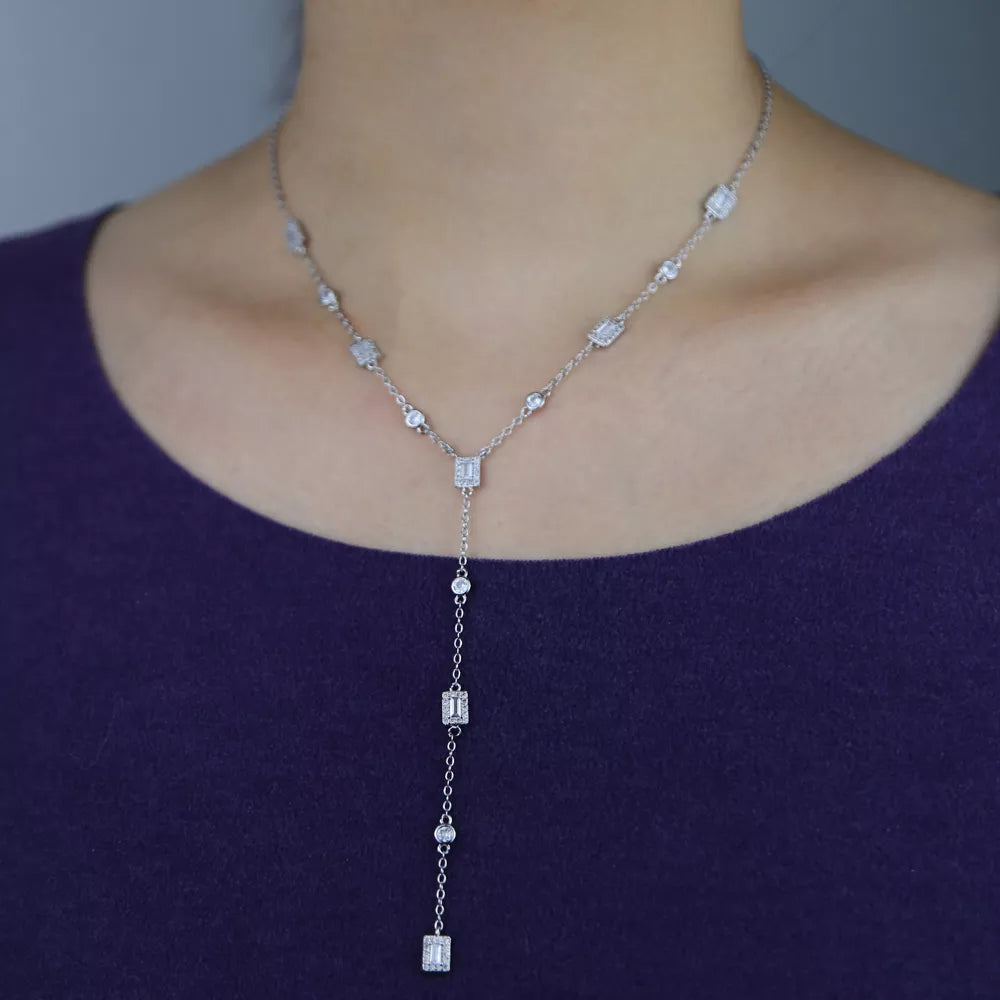 Bohemian Necklace with Cubic Zirconia