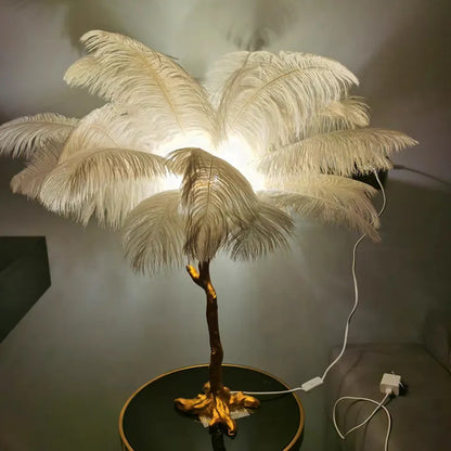 Ostrich Feather - Led Lamp