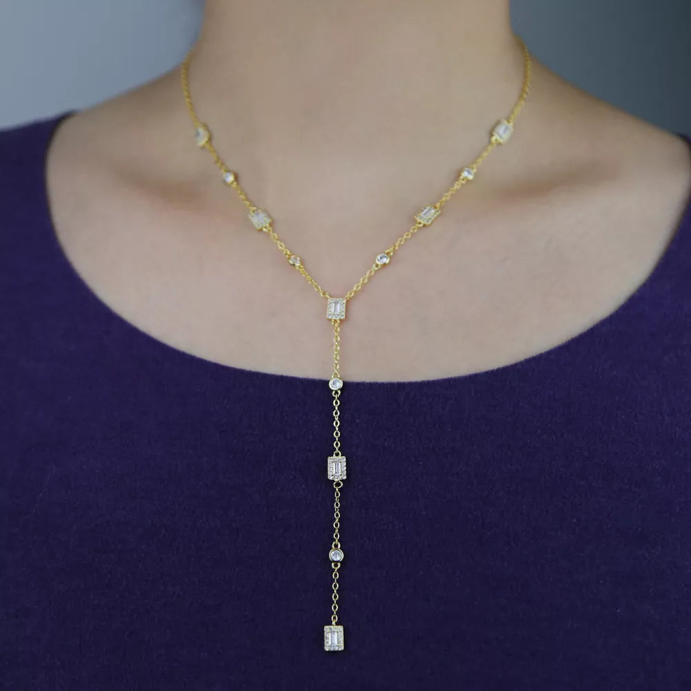 Bohemian Necklace with Cubic Zirconia