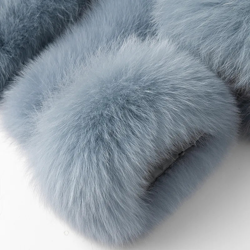 Cashmere Coat with Detachable Fur 