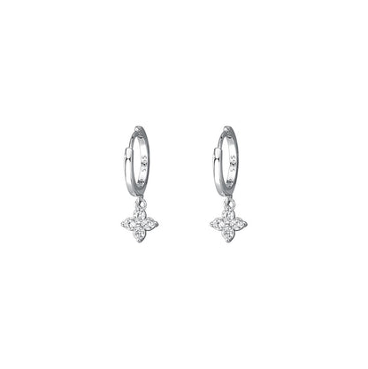 Earrings - 925 Sterling Silver with gold plating 