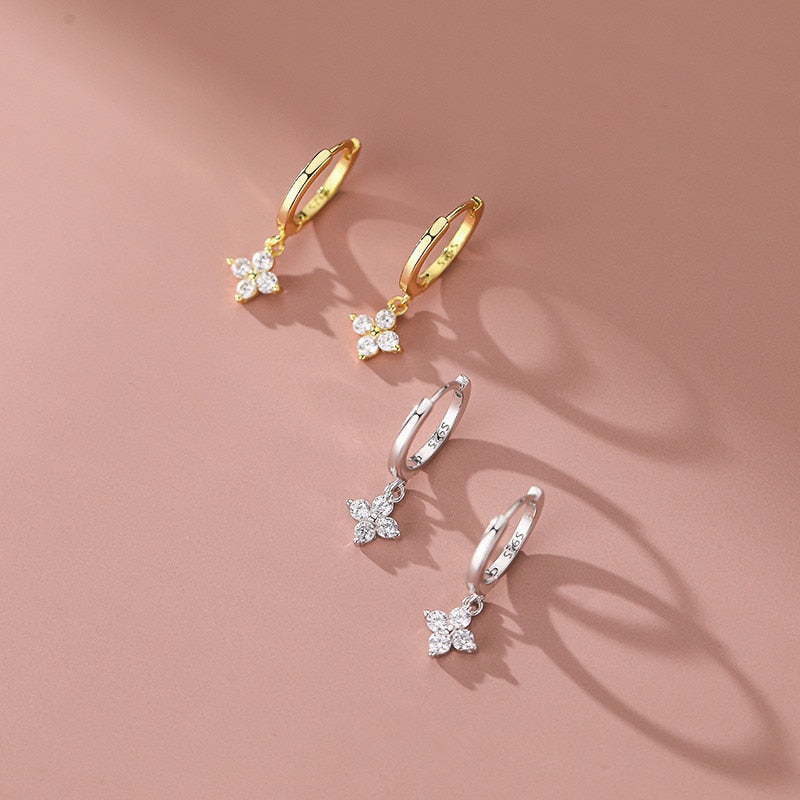 Earrings - 925 Sterling Silver with gold plating