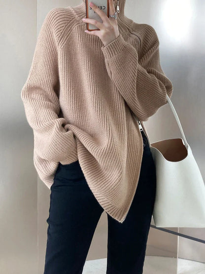 Turtleneck Zipper Oversize