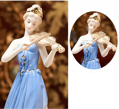 The porcelain figurine - The woman with the violin 