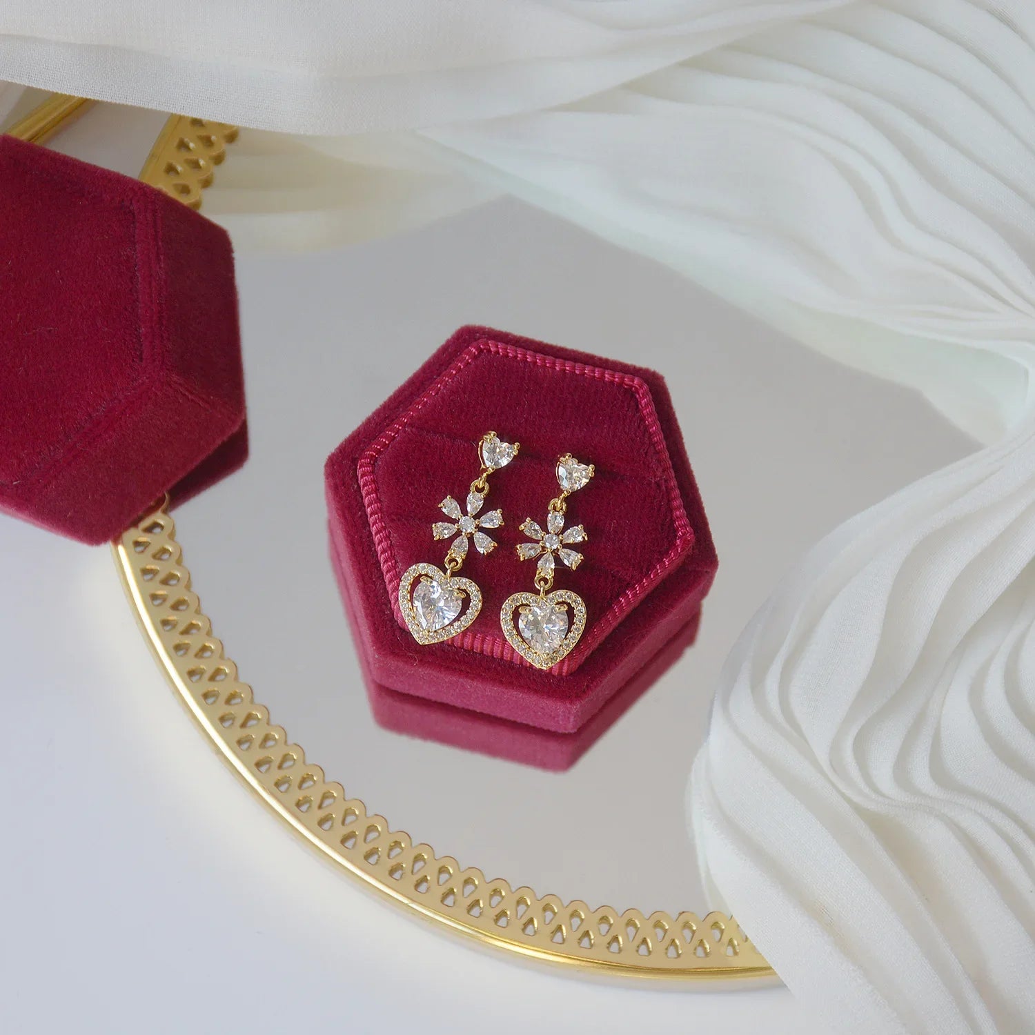 Say no more - Earrings with 14k gold plating