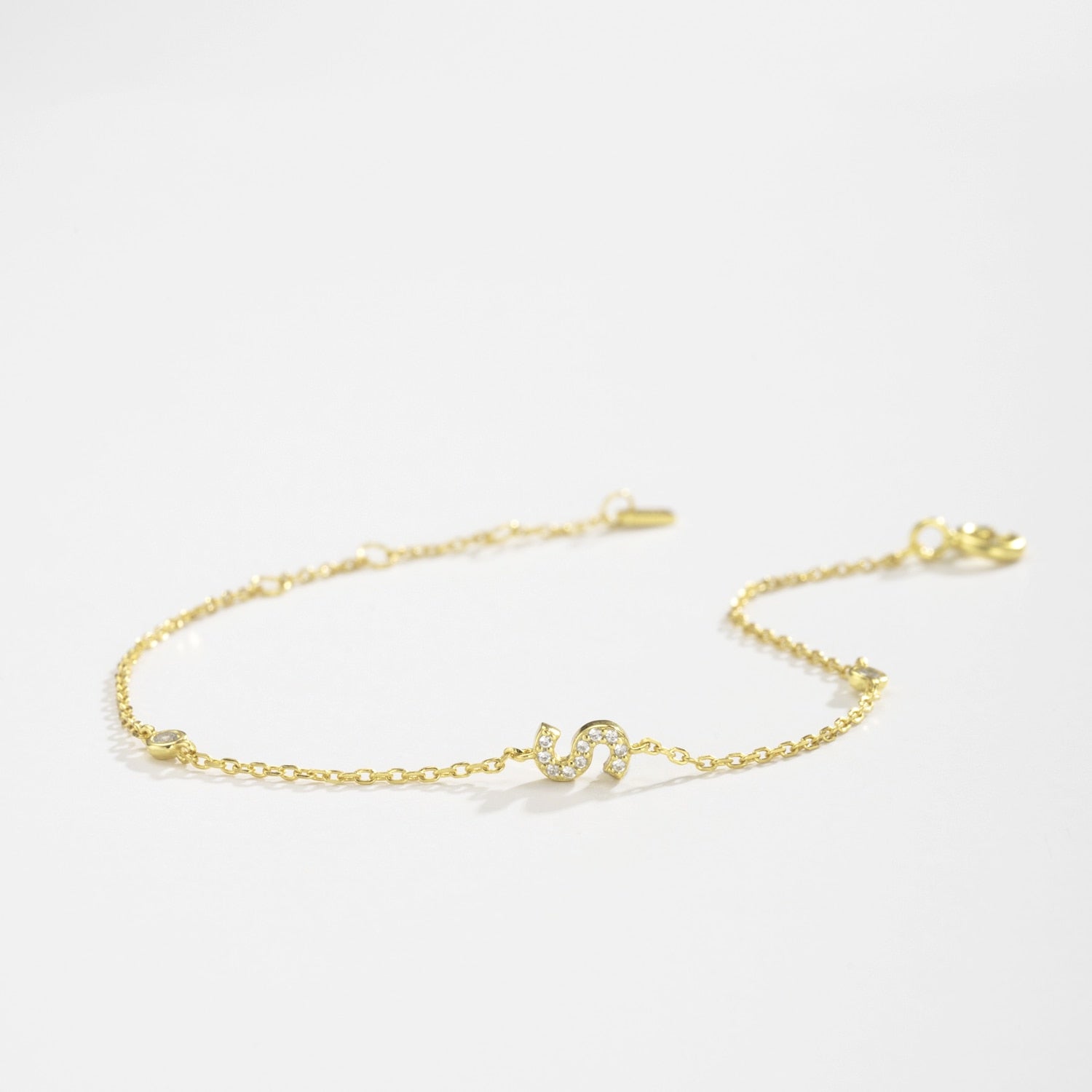 Bracelet - Monogram 18k gold, 925 Sterling Silver