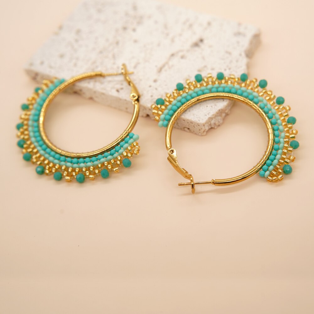 Earrings - Rainbow Hoop Earring