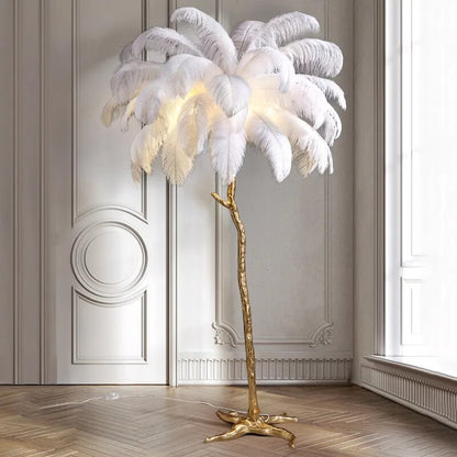 Ostrich Feather - Led Lamp