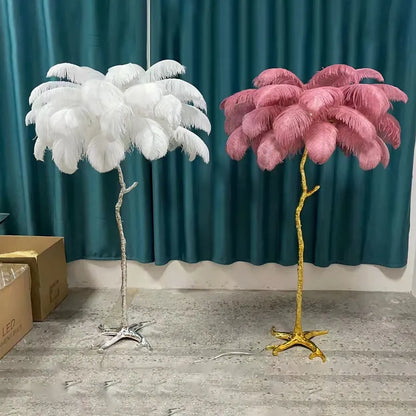 Ostrich Feather - Led Lamp