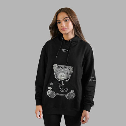 Evil Twin Teddy Bear Hoodie, Blvck