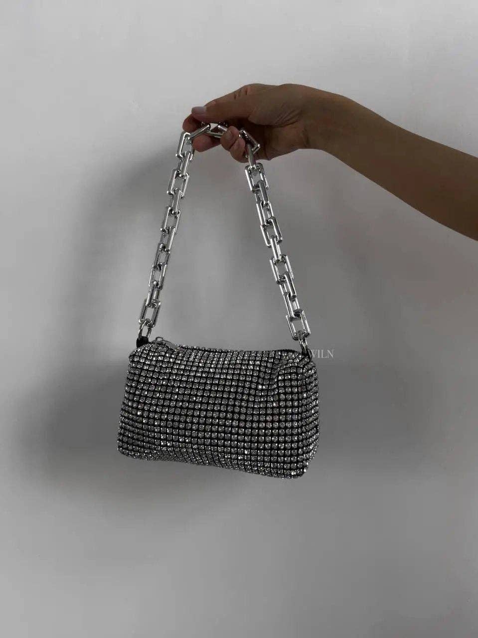 SPARK | Strassbesetzte Umhängetasche &amp; Clutch
