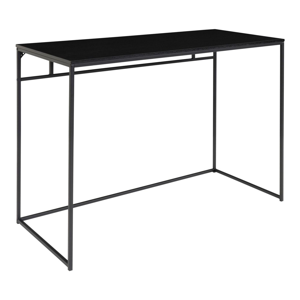 The Vita Desk – stilrent skrivbord i svart metall, 100x45x75cm