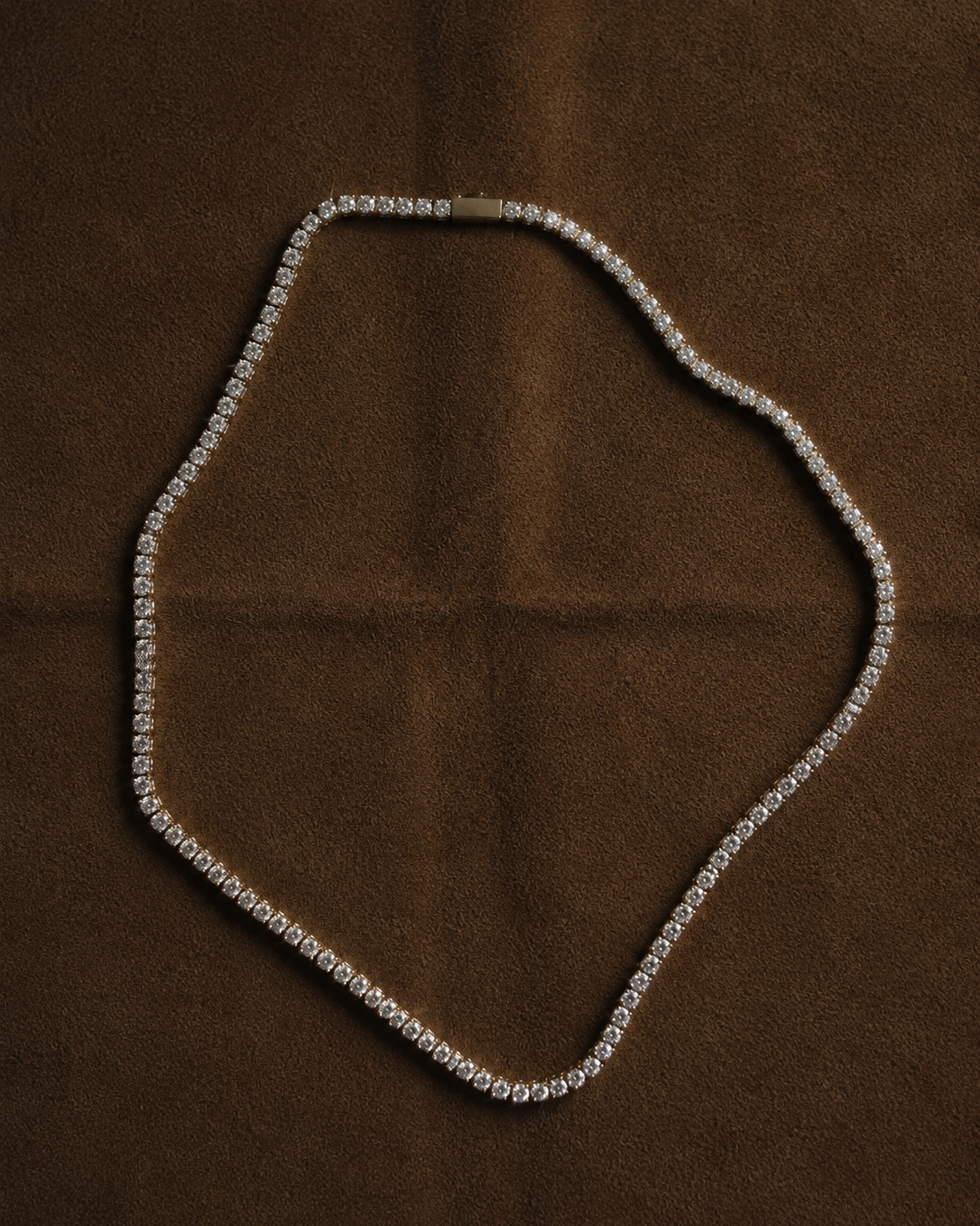 Oraya Tennis Necklace 2.5 mm – Gold Plated