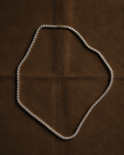 Oraya Tennis Necklace 2.5 mm – Gold Plated