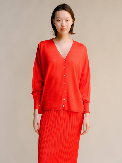 Extra Fine Merino Wool Cardigan