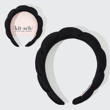 Kitsch Recycled Padded Headband – Black | Vadderat Diadem