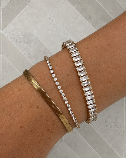 Oraya Tennis Bracelet – Gold Plated