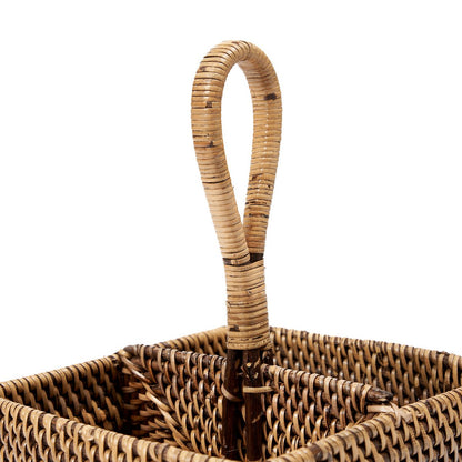 Le support à ustensiles en rotin n°2 - Marron naturel