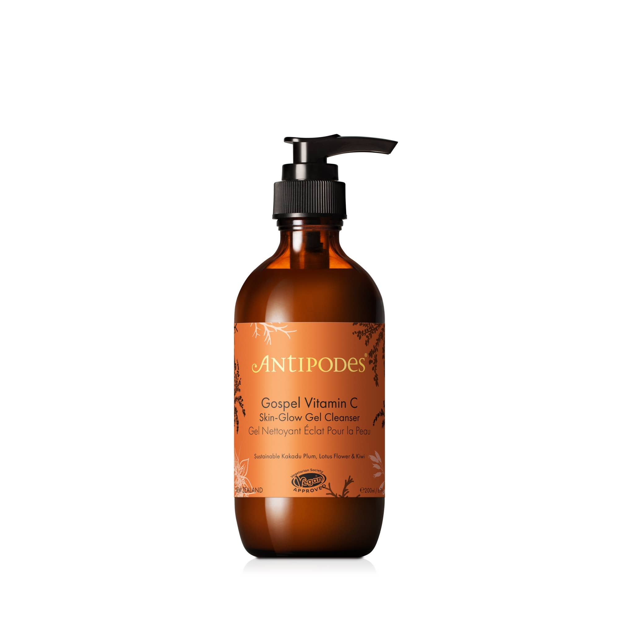 Nettoyant Gel Éclat Peau à la Vitamine C Gospel, 200 ml