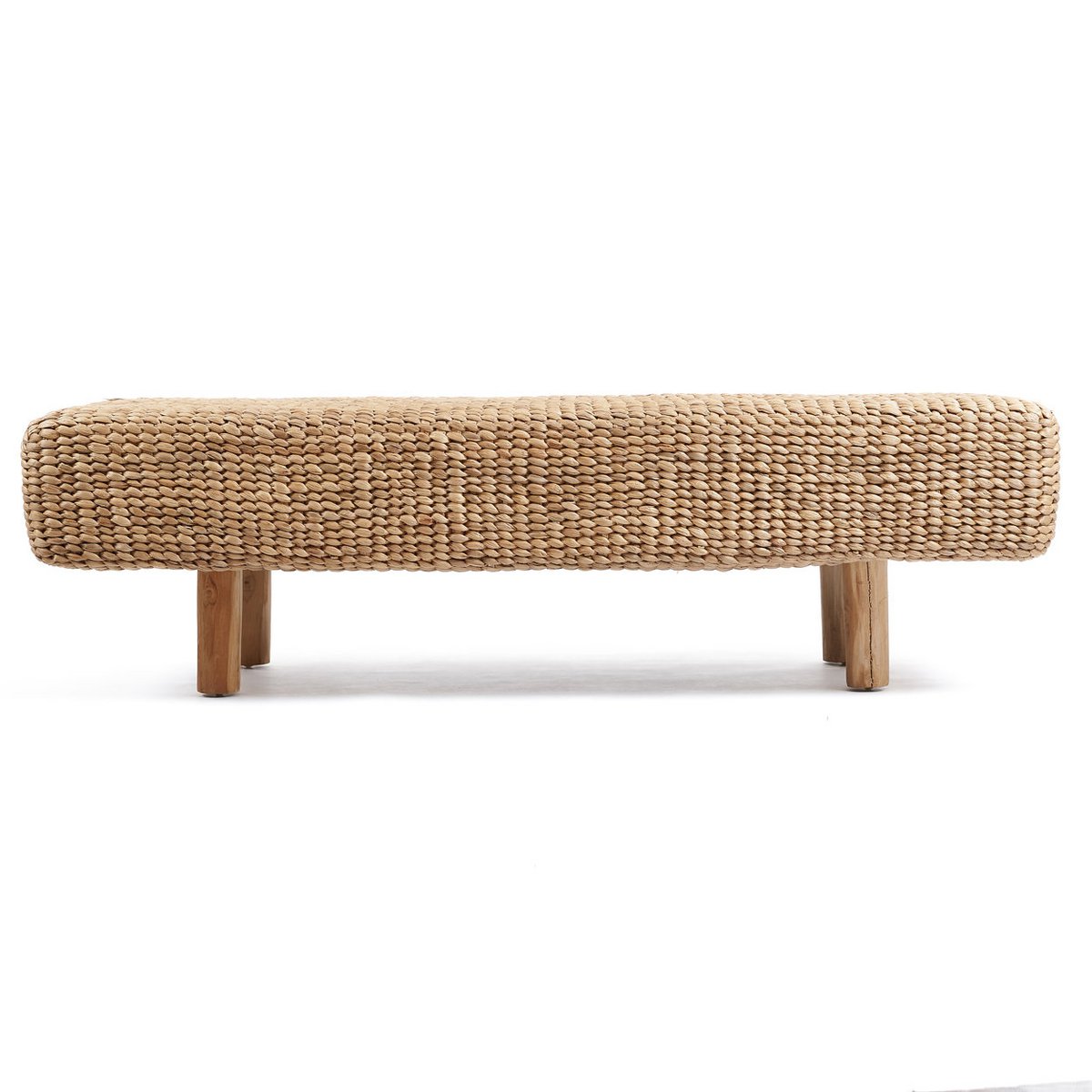 The Water Hyacinth Bench – handgjord bänk i vattenhyacint och trä