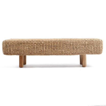 The Water Hyacinth Bench – handgjord bänk i vattenhyacint och trä