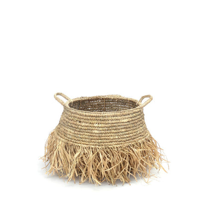 Raffia Deluxe förvaringskorg – natur (M)