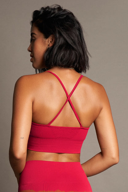 Vinyasa Bra Red, Believe Athletics