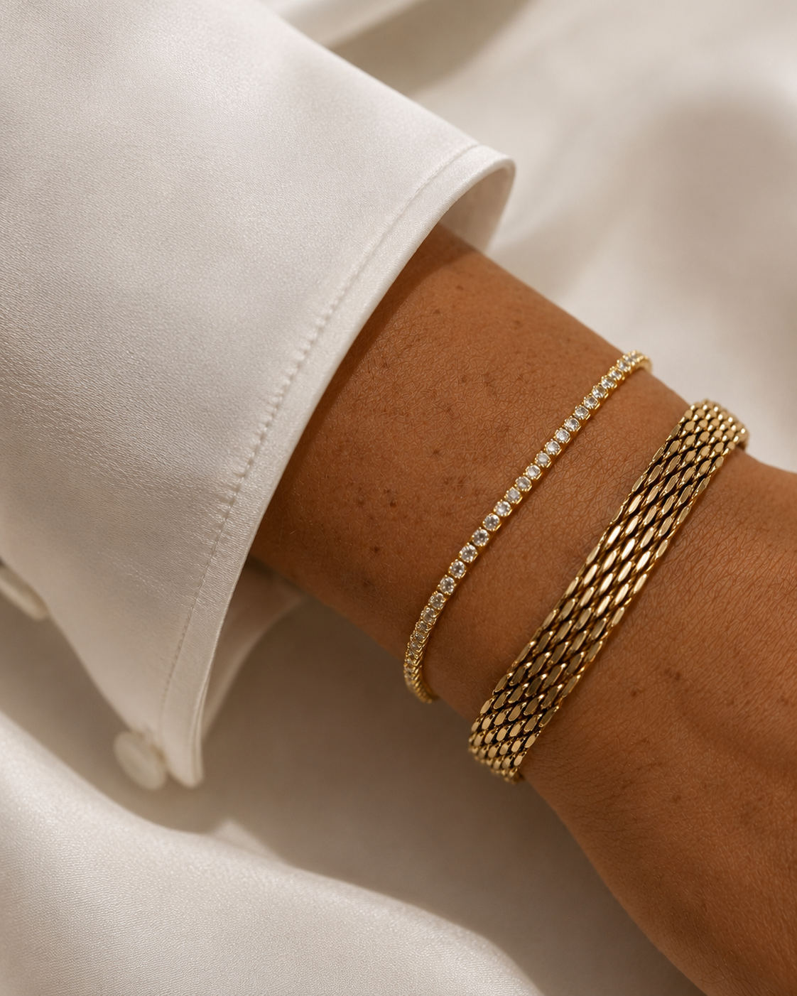 Mesh Bracelet – Gold Plated | NAVA Copenhagen