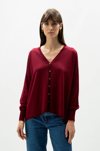 Extra Fine Merino Wool Cardigan