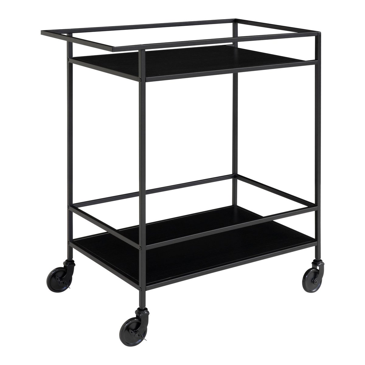 Vita Bar Trolley - svart serveringsvagn, 68x40x79cm