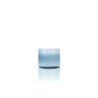 The Azure Hammered Low Tumbler – Blue | Bazar Bizar