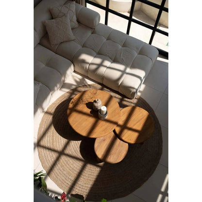 The Seagrass Carpet – rund naturmatta i sjögräs, 200 cm