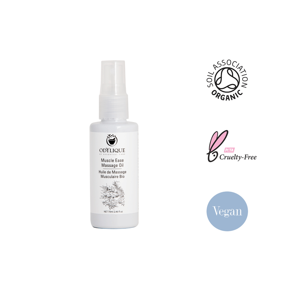 Muscle Ease Massage Oil | Organic