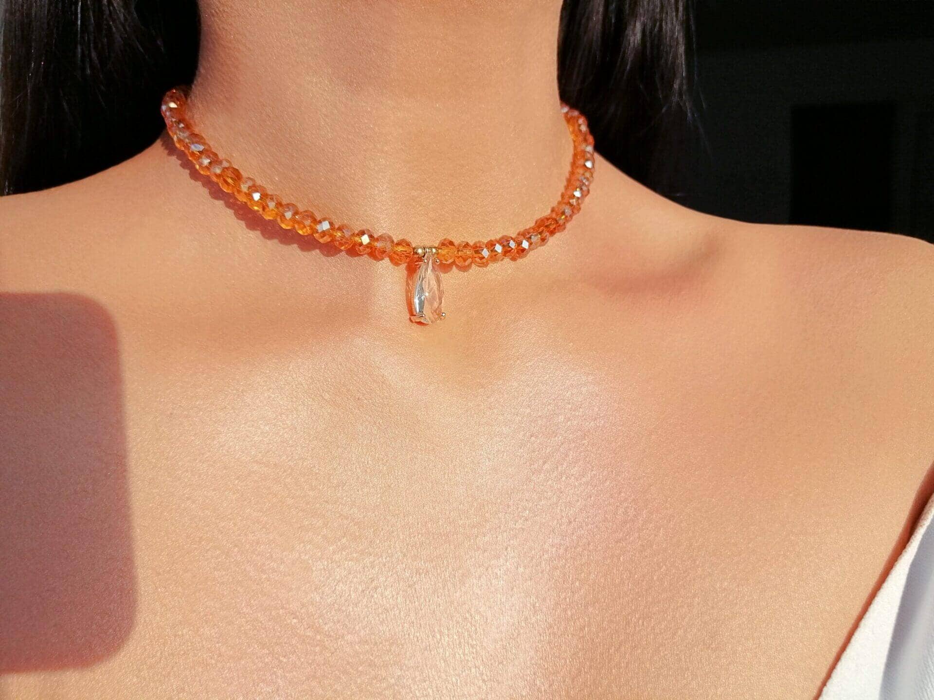 Champagne Party Choker | 18 Karat vergoldet