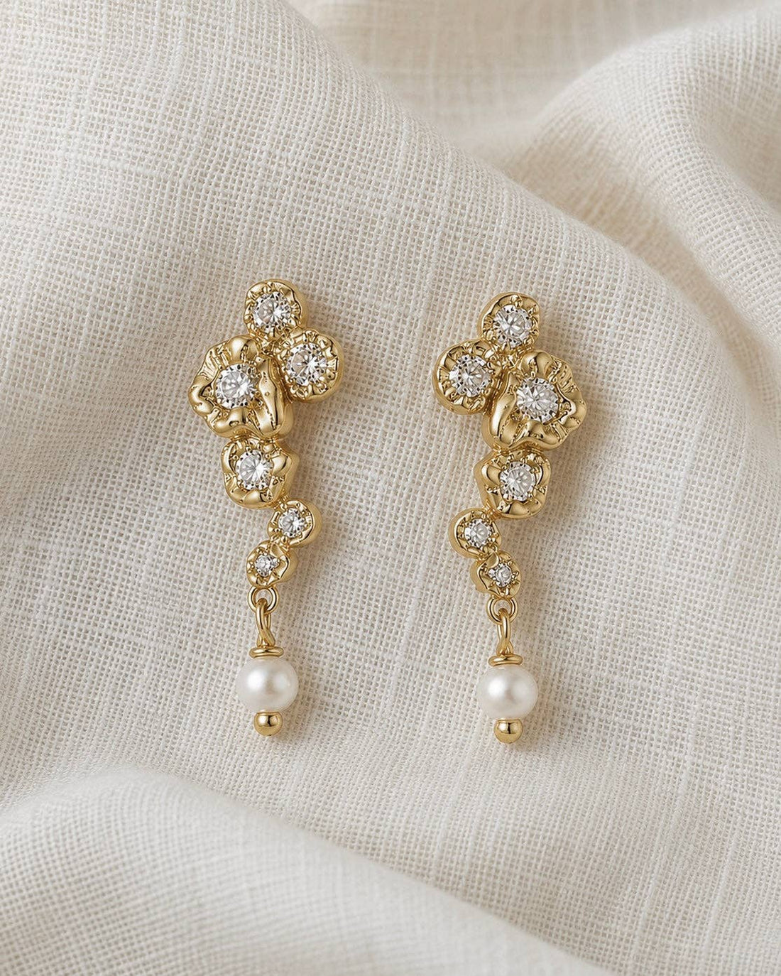 Solenne Earrings – 18K Gold-Plated Sterling Silver