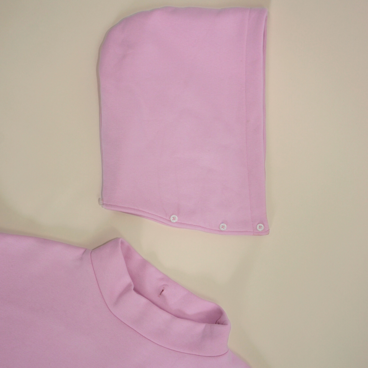 Hoodie “BAD GIRLS GO TO PARIS” – Pink / Beige / Light Blue