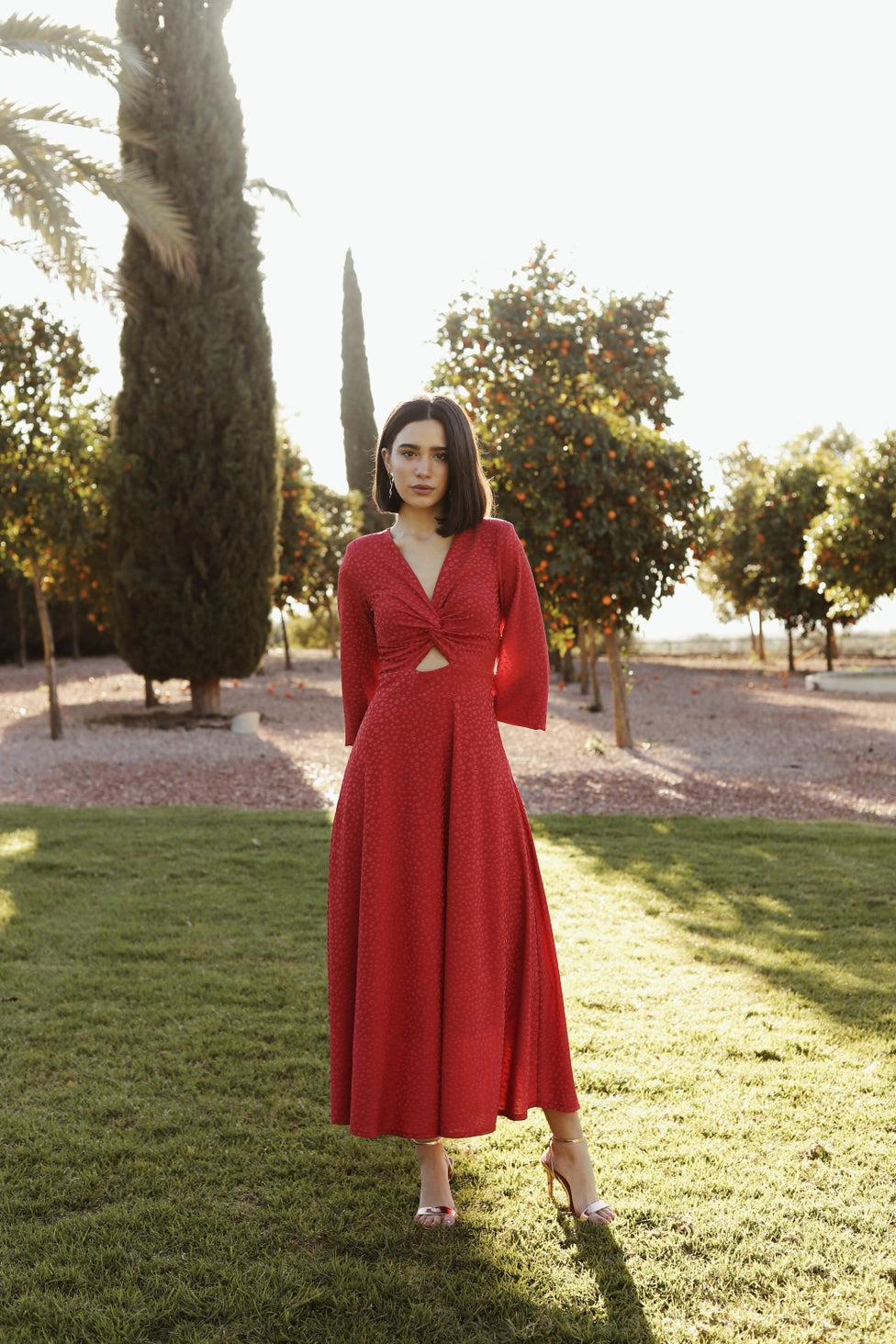 Carmine Kleid, Cayro Damen