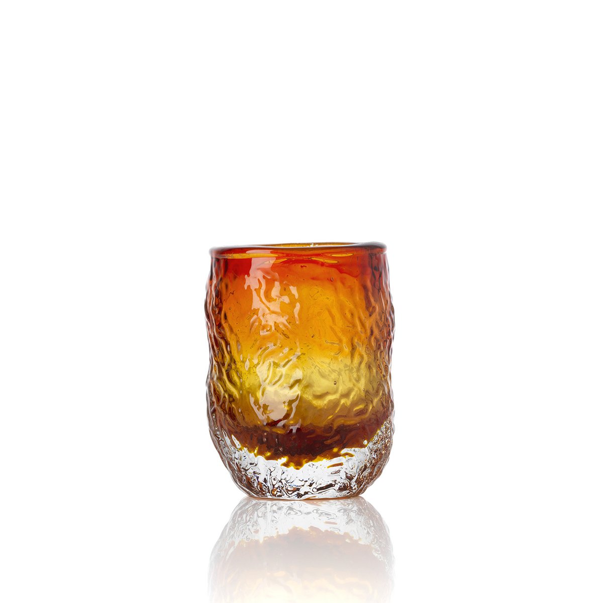 Marbella Glow Tumbler Amber – Munblåst glas | Bazar Bizar